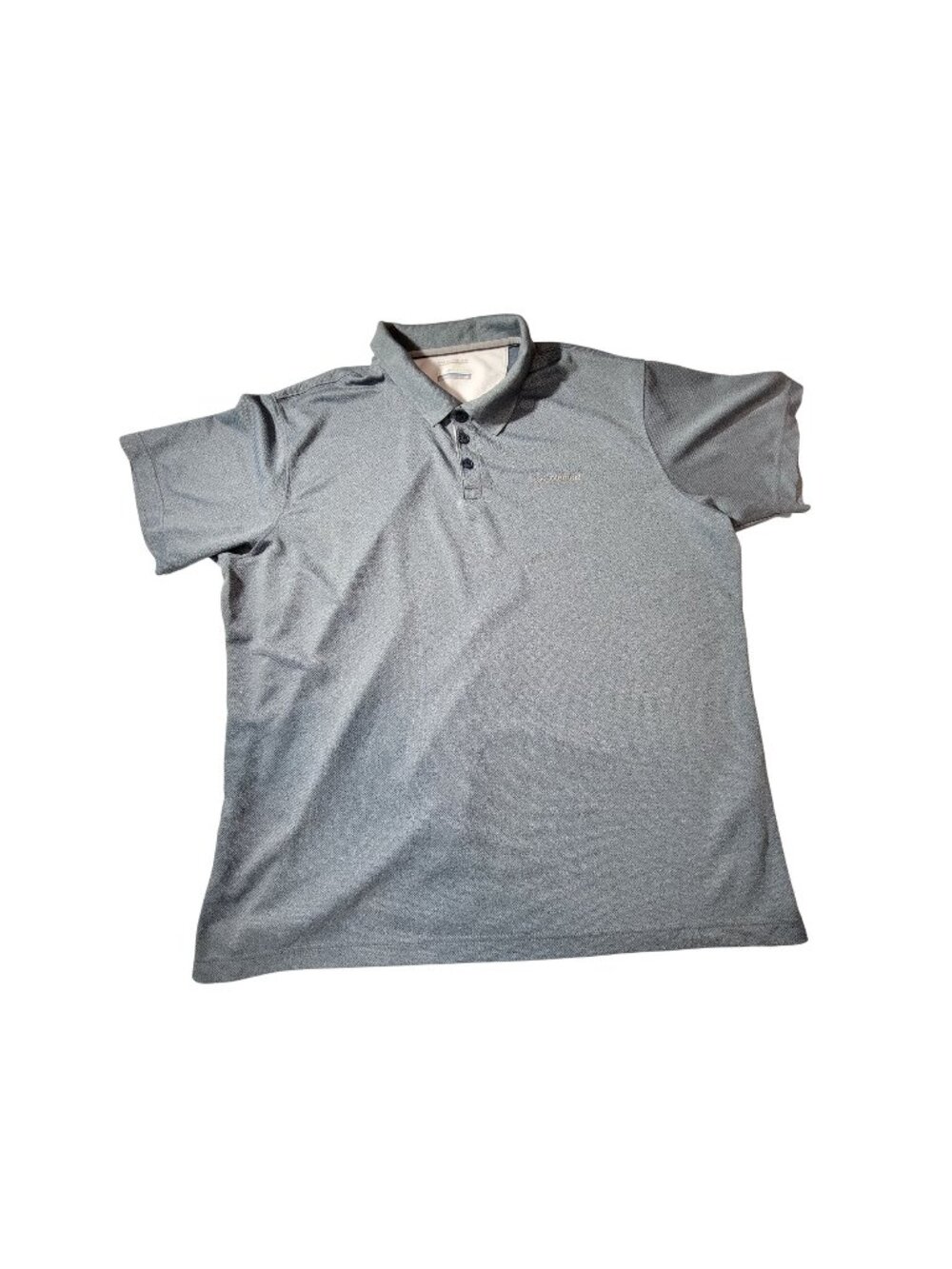 Columbia Mens Omni-Wick Advanced Cooling Polo Shirt XXL Blue  Button-up collar